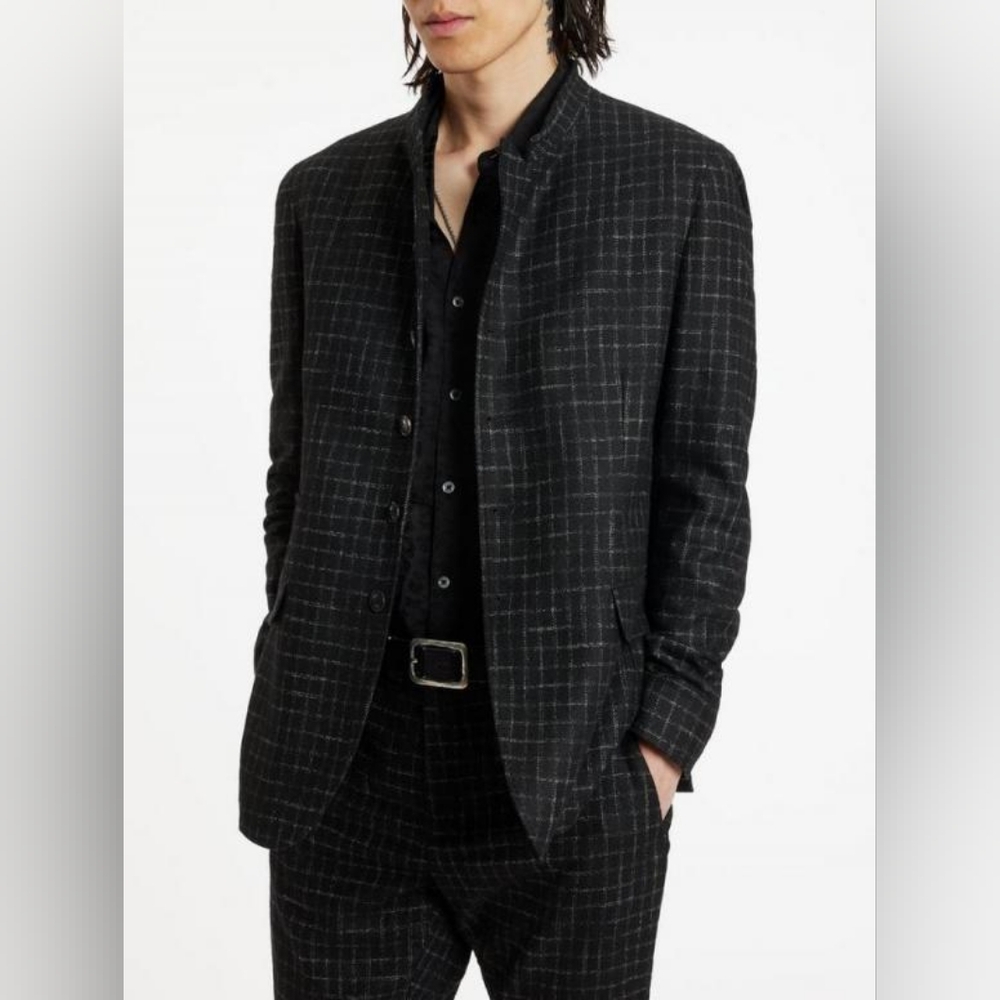 JOHN VARVATOS Slim Fit Single Breasted Cut-Away Jacker Size 46